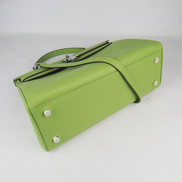 High Quality Hermes Kelly 35CM Togo Leather Bag Green 6308 - Click Image to Close